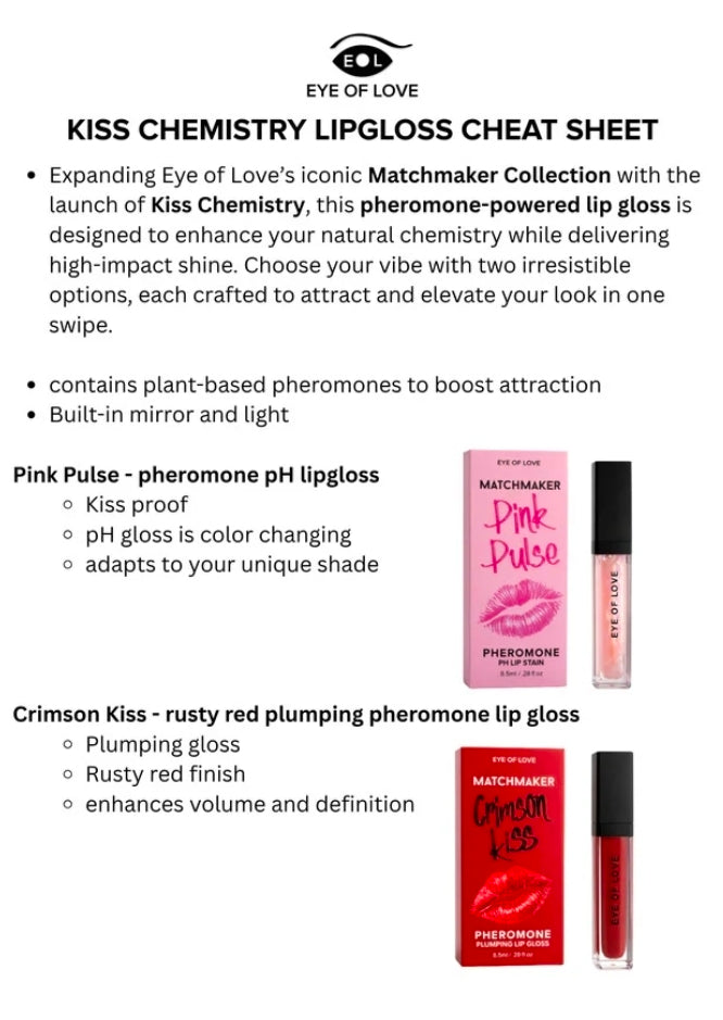 Eye of Love Matchmaker Attract Him Pheromone pH Lip Stain Pink Pulse