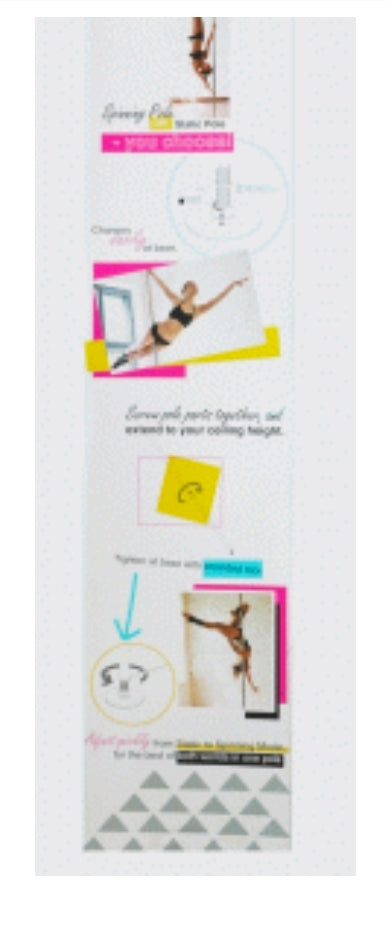 Mipole 360 Spinning Professional Dance Pole (Holds up to 250lbs)