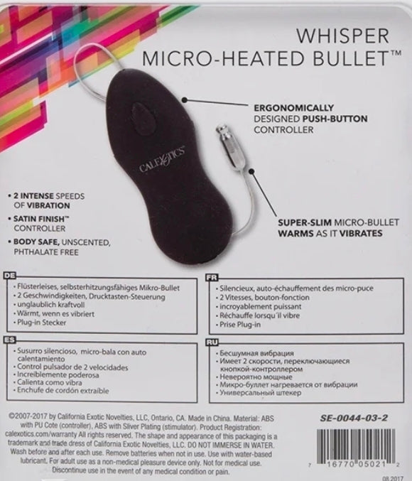 Classic Whisper Micro-Heated Bullet-Black