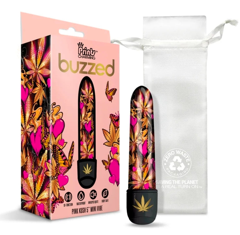 Prints Charming Buzzed 5" Mini Vibe - Pink Kush