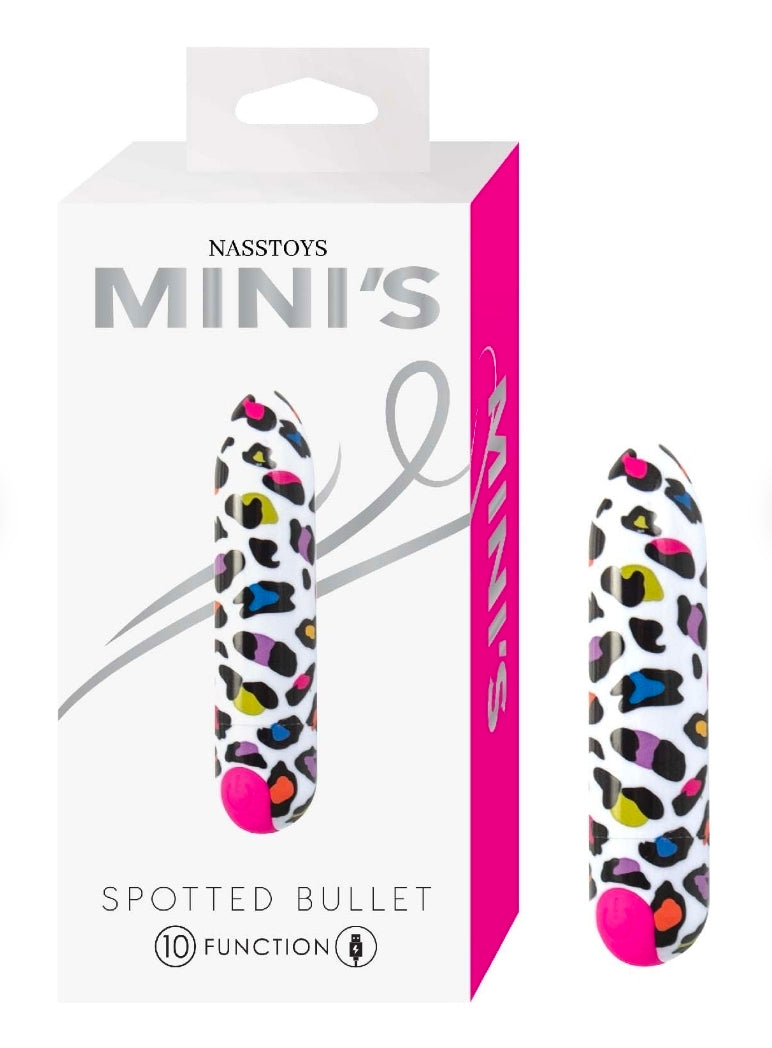 Nasstoys Mini's Spotted Bullet White