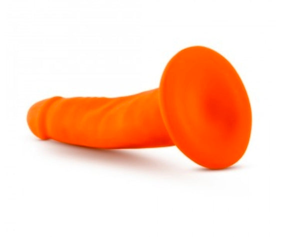 Neo - 5.5 Inch Dual Density Cock - Neon Orange