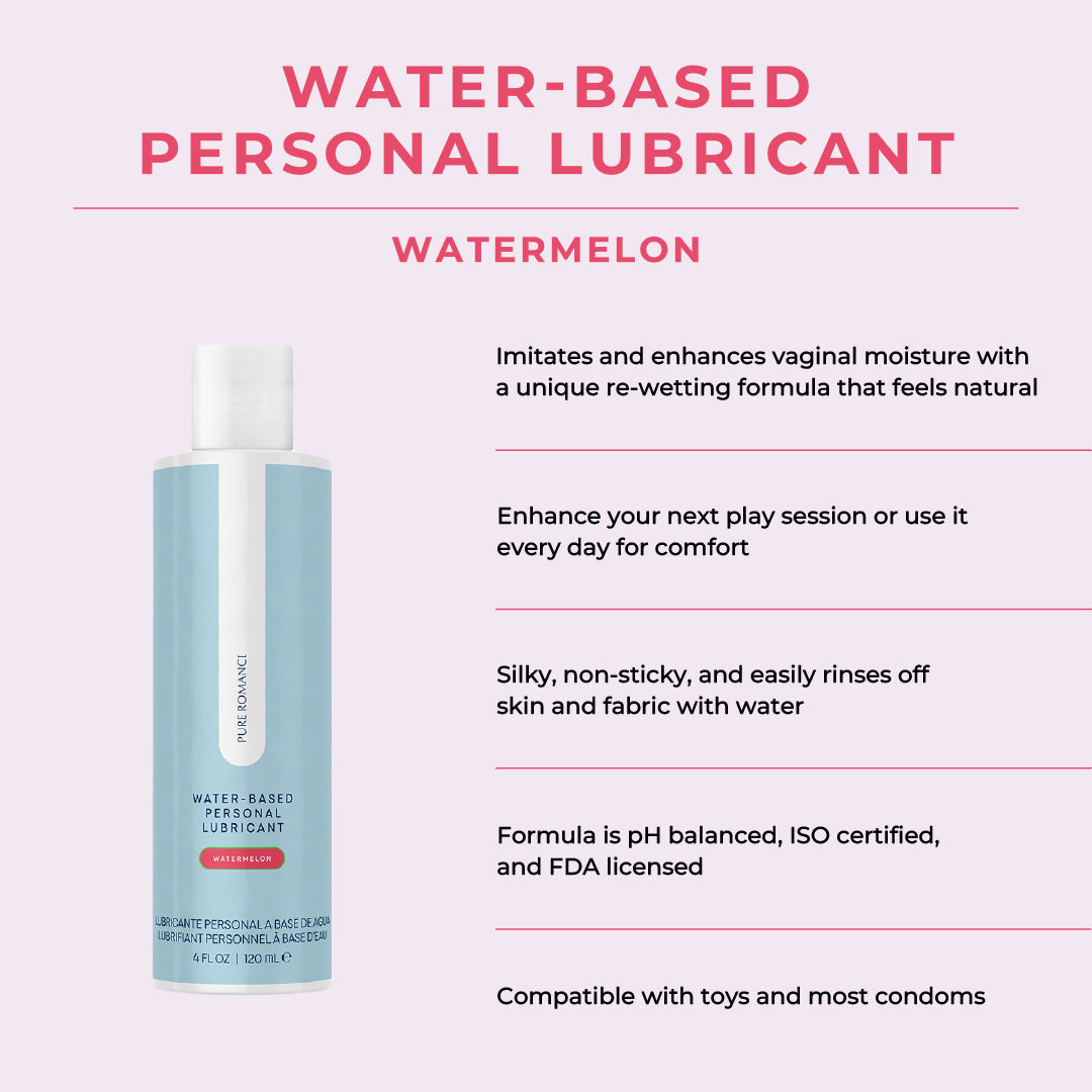 Water-Based Personal Lubricant - Watermelon - Foil Packs (10)