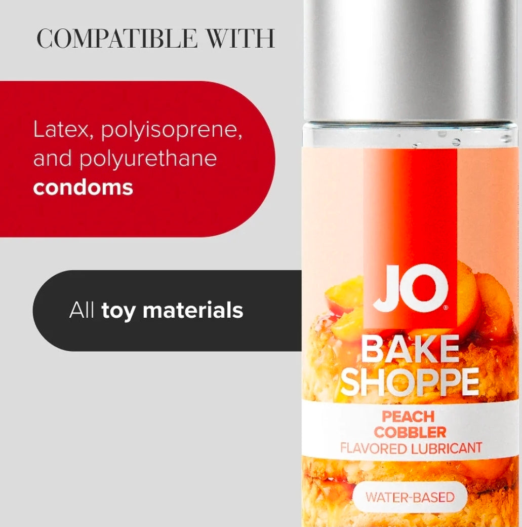 JO Bake Shoppe Peach Cobbler Flavored Water-Based Lubricant 2 oz.