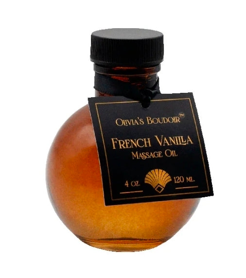 Olivia's Boudoir Massage Oil French Vanilla 4 oz.