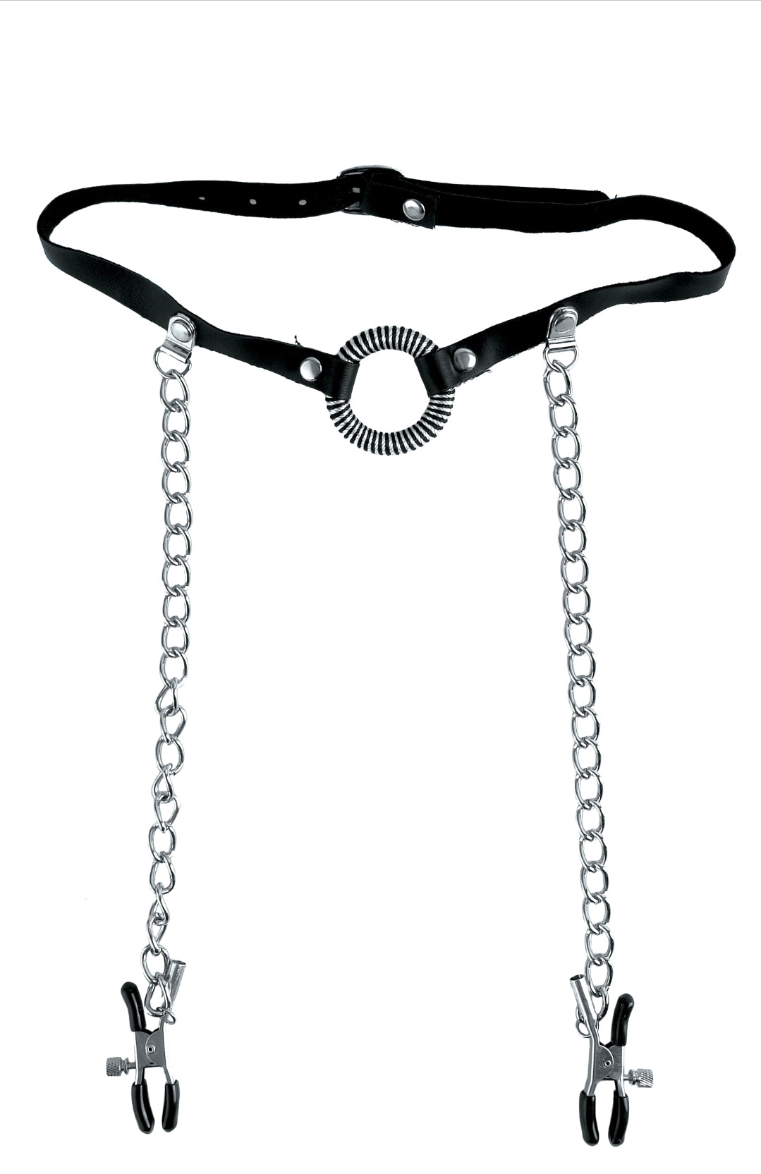 Fetish Fantasy Series O-Ring Gag With Nipple Clamps