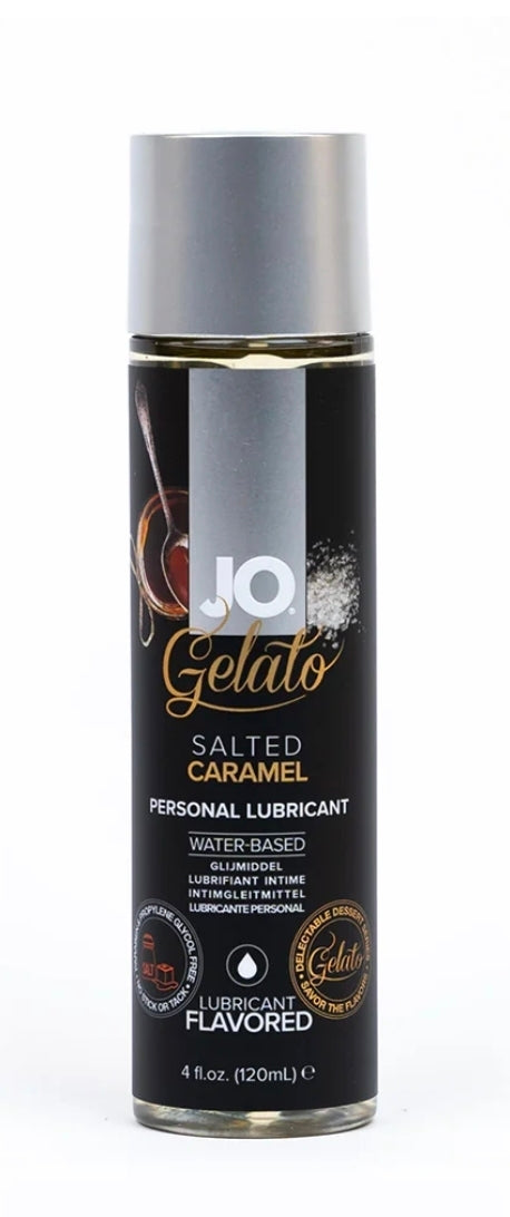 JO Gelato Salted Caramel Flavored Water-Based Lubricant 4 oz.