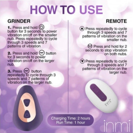 Vibrating Silicone Grinder-Purple