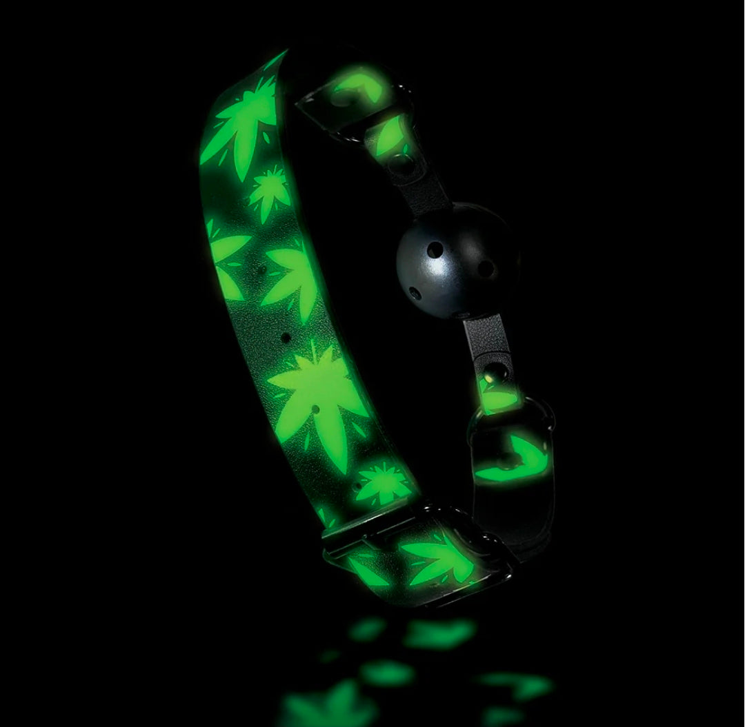 Stoner Vibes Chronic Collection Glow in the Dark Breathable Ball Gag