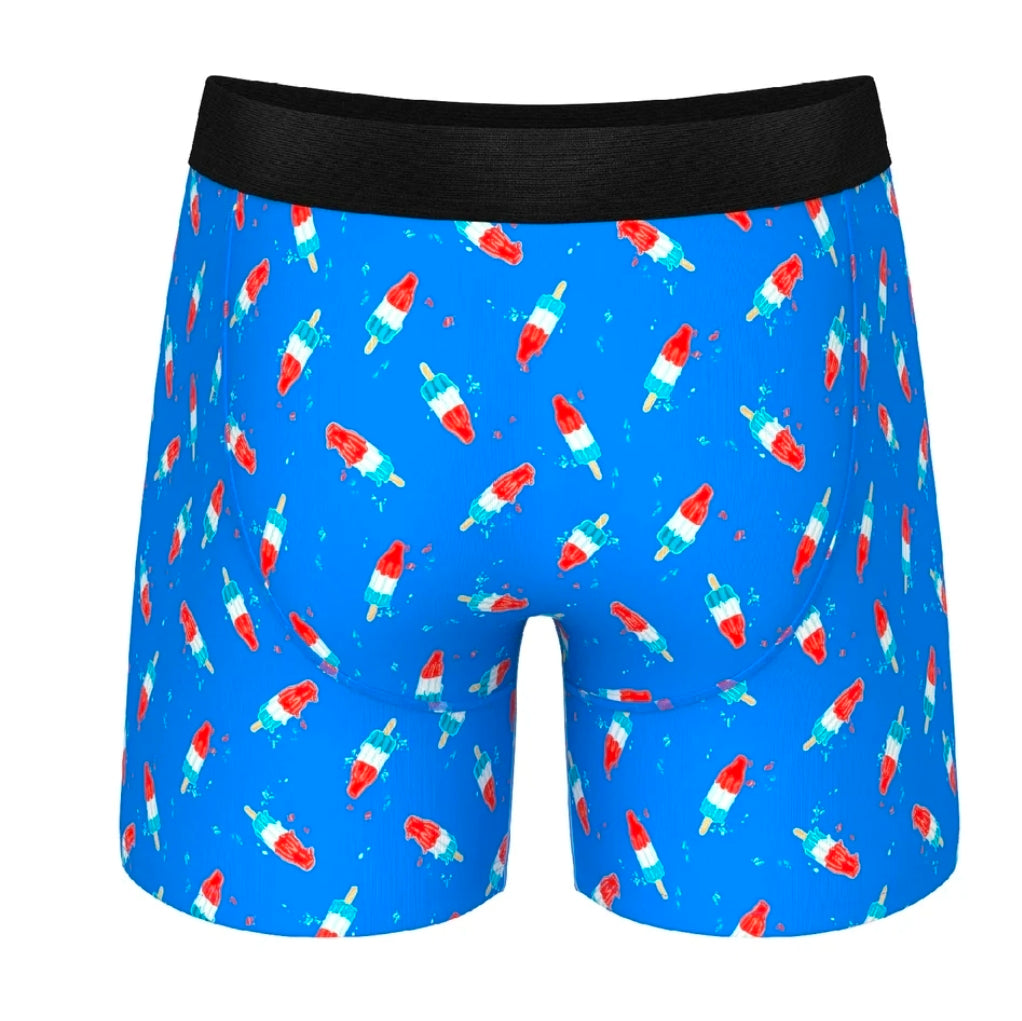 Shinesty The Popsicle Stick Apex USA Ball Hammock Pouch Underwear with Fly XS, S, M, L, XL, 2XL
