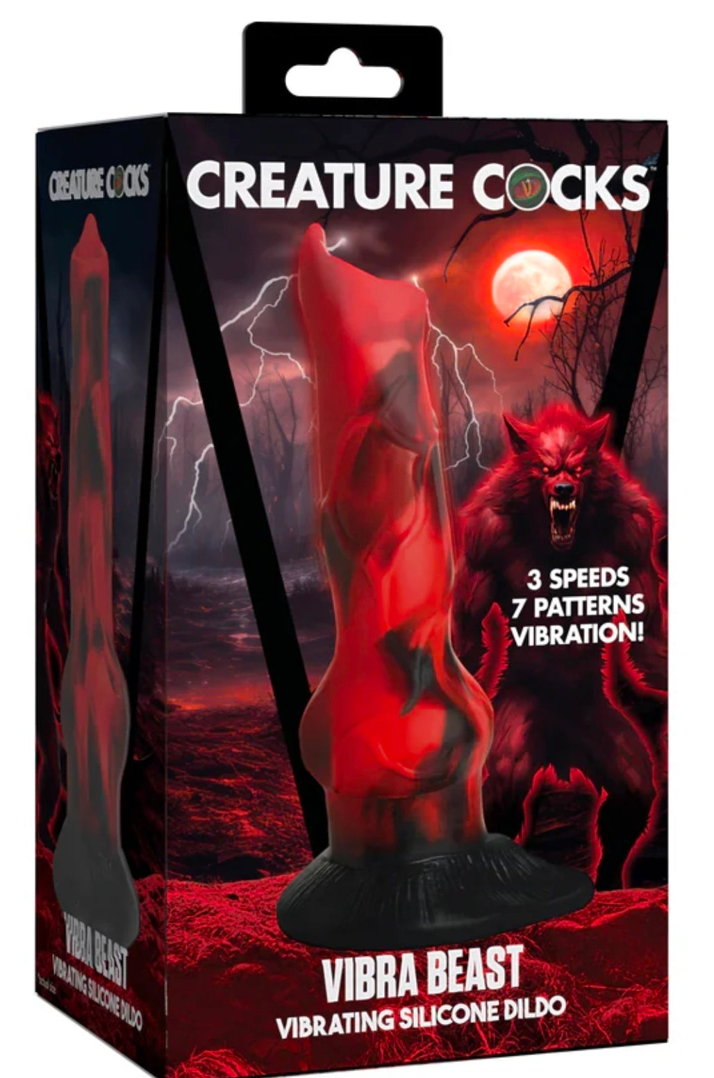 Creature Cocks Vibra Beast Vibrating Silicone Dildo
