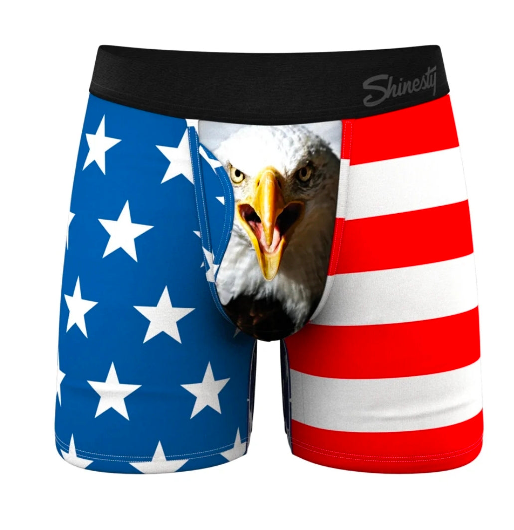 Shinesty The Mascot American Flag Ball Hammock Pouch Underwear with Fly XS, S, M, L, XL, 2XL