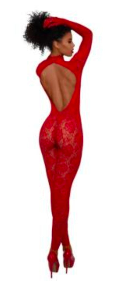 Gloved Bodystocking Dmnd - OS-3 Colors Available