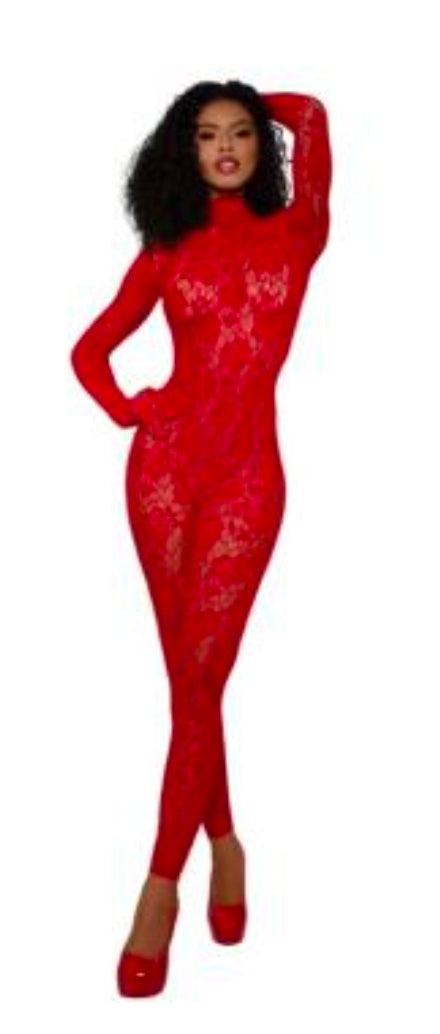 Gloved Bodystocking Dmnd - OS-3 Colors Available