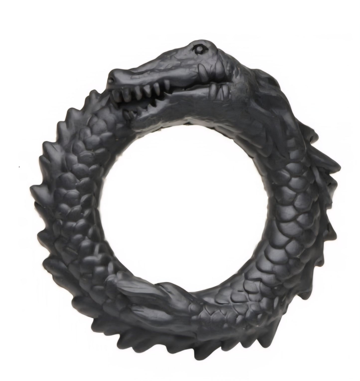 Black Caiman Silicone Cock Ring