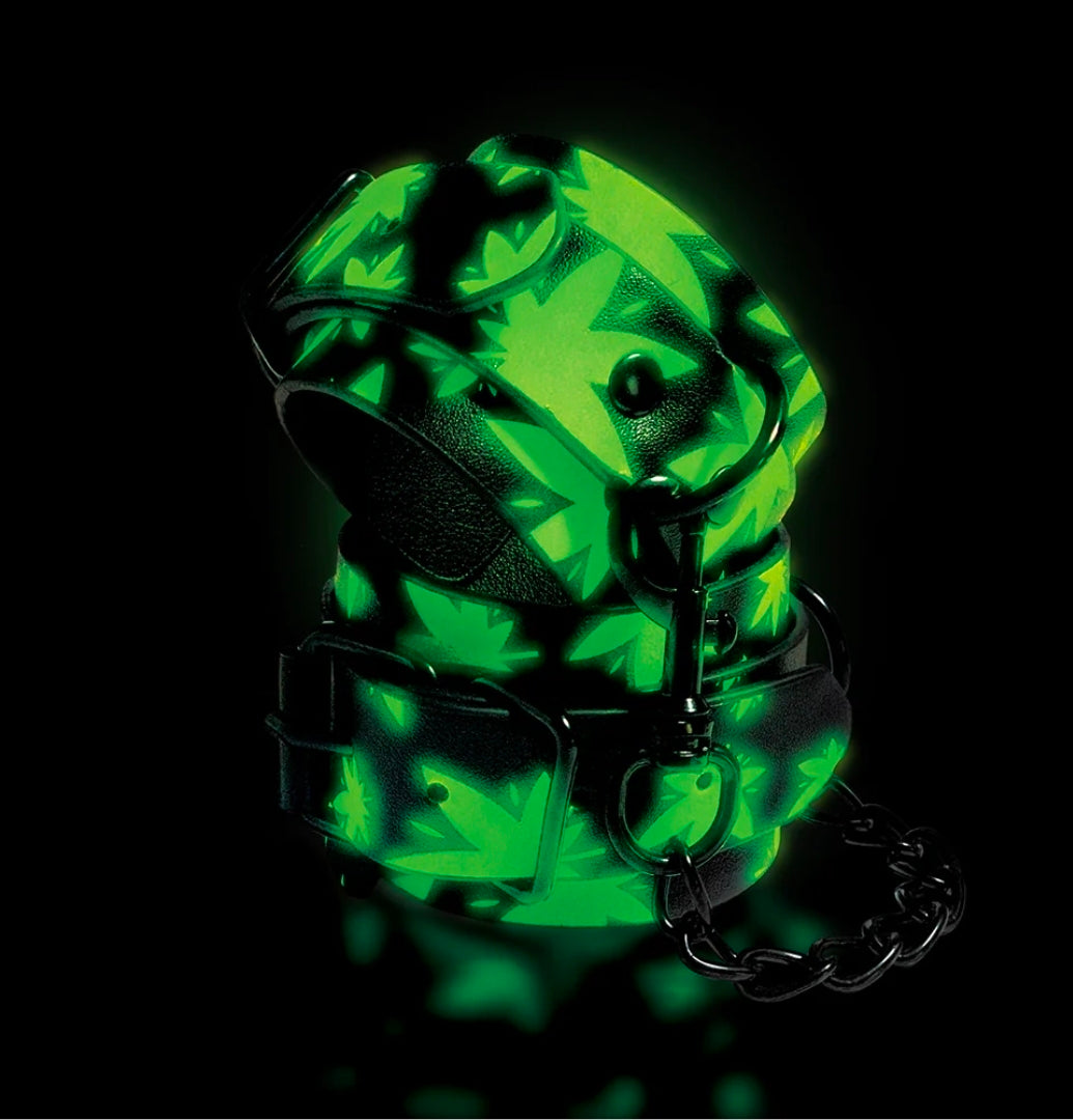 Stoner Vibes Chronic Collection Glow in the Dark Ankle Cuffs