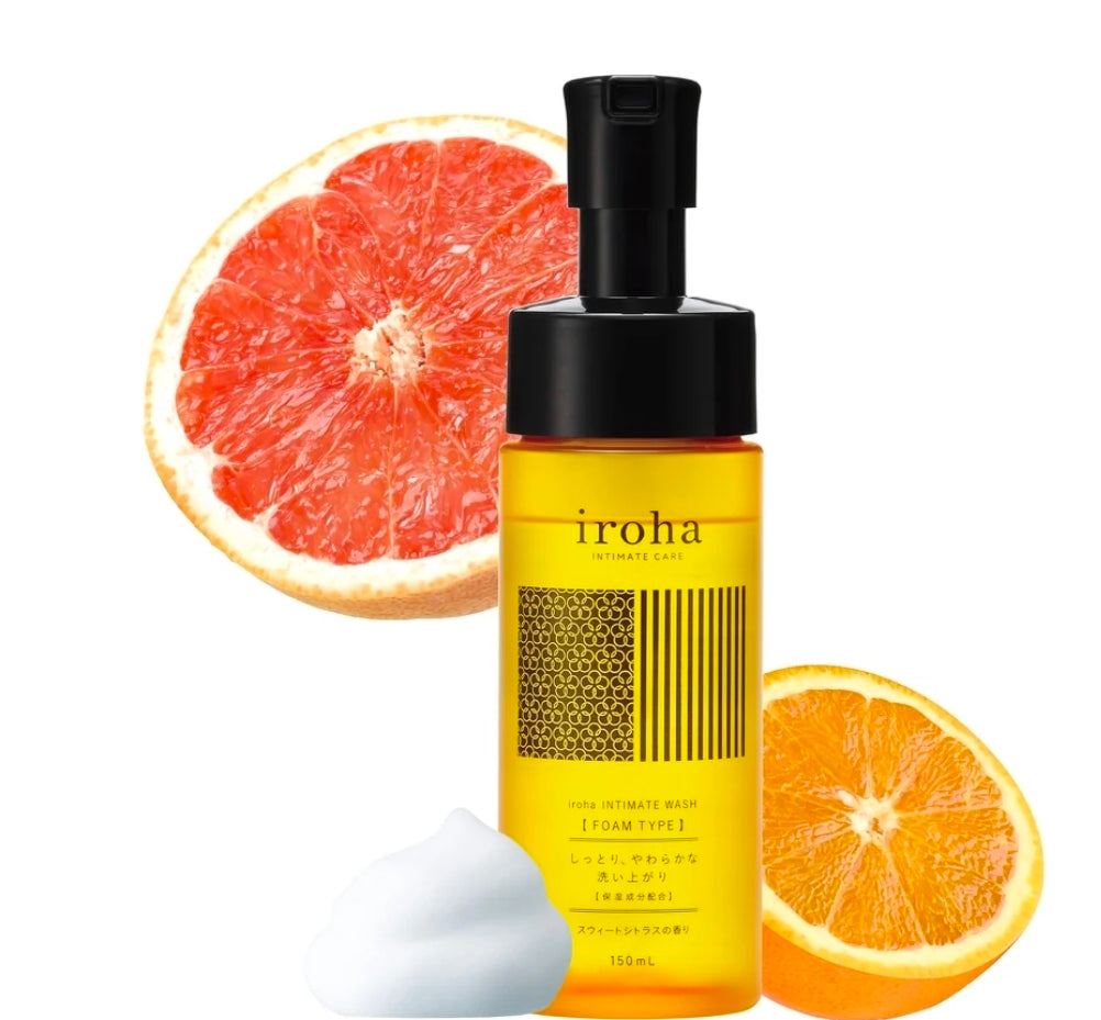 iroha Intimate Wash Foam Sweet Citrus 5.07 oz.