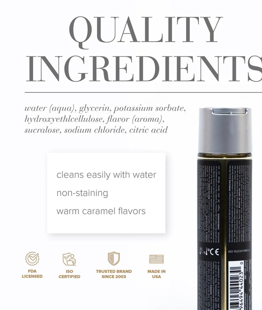 JO Gelato Salted Caramel Flavored Water-Based Lubricant 4 oz.