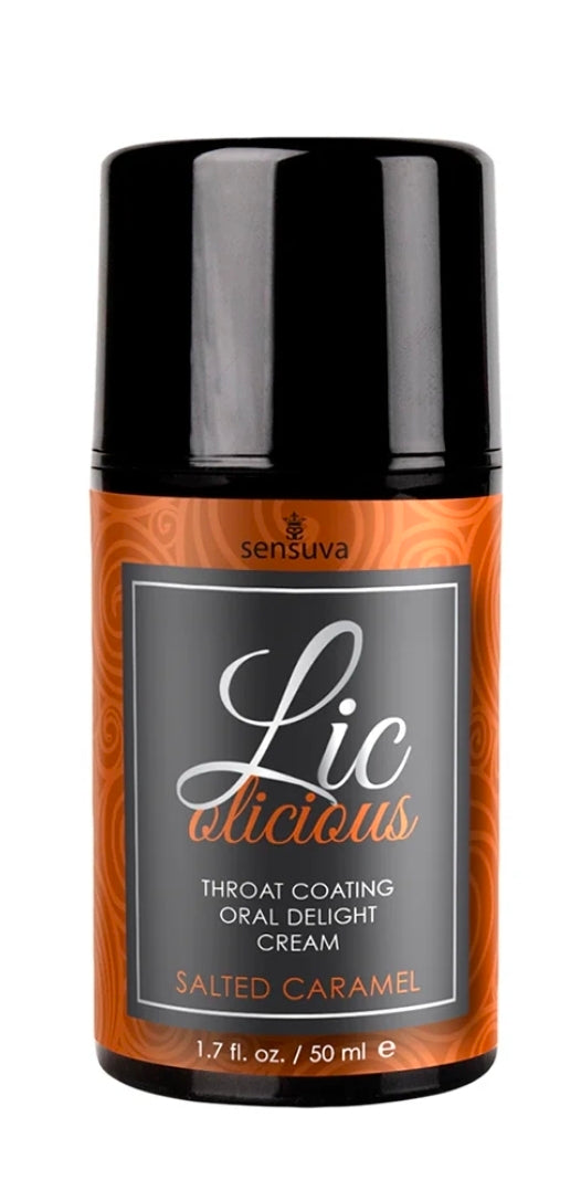 Sensuva Lic-o-licious Throat Coating Oral Delight Cream Salted Caramel 1.7 oz.