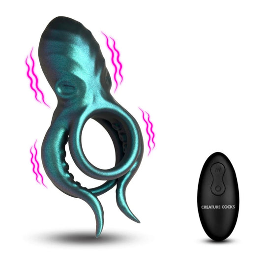 Creature Cocks Octo-Grip Vibrating Silicone Cock Ring