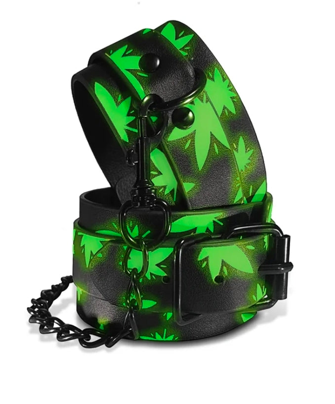 Stoner Vibes Chronic Collection Glow in the Dark Ankle Cuffs