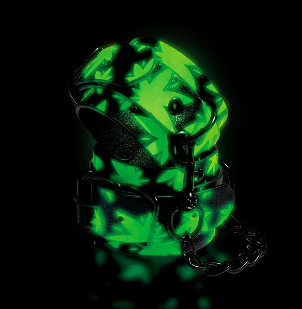 Stoner Vibes Chronic Collection Glow in the Dark Wrist Cuffs