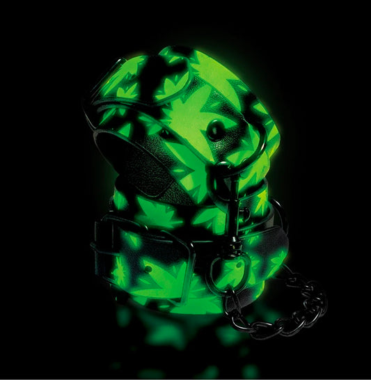 Stoner Vibes Chronic Collection Glow in the Dark Wrist Cuffs