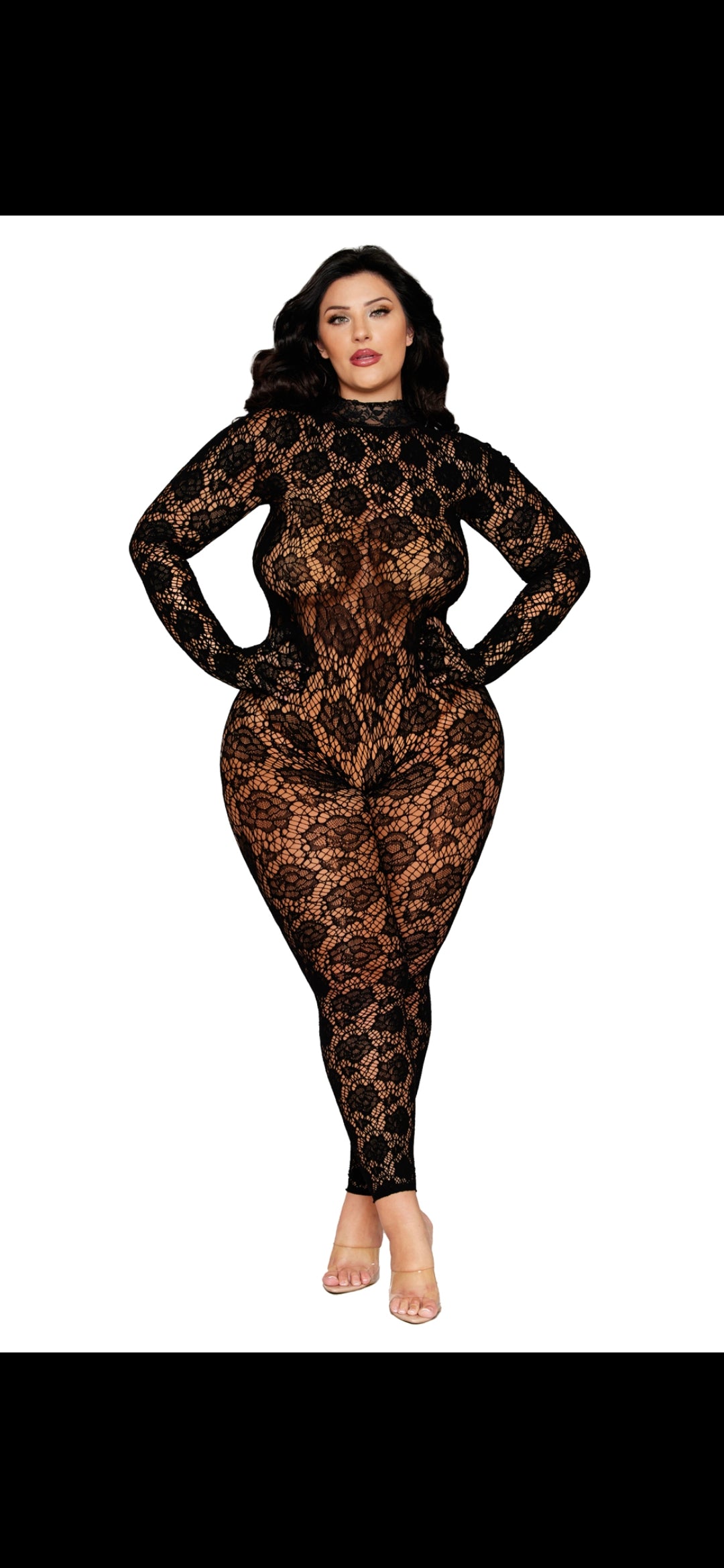 Gloved Bodystocking Dmnd - Queen Size-3 Colors Available