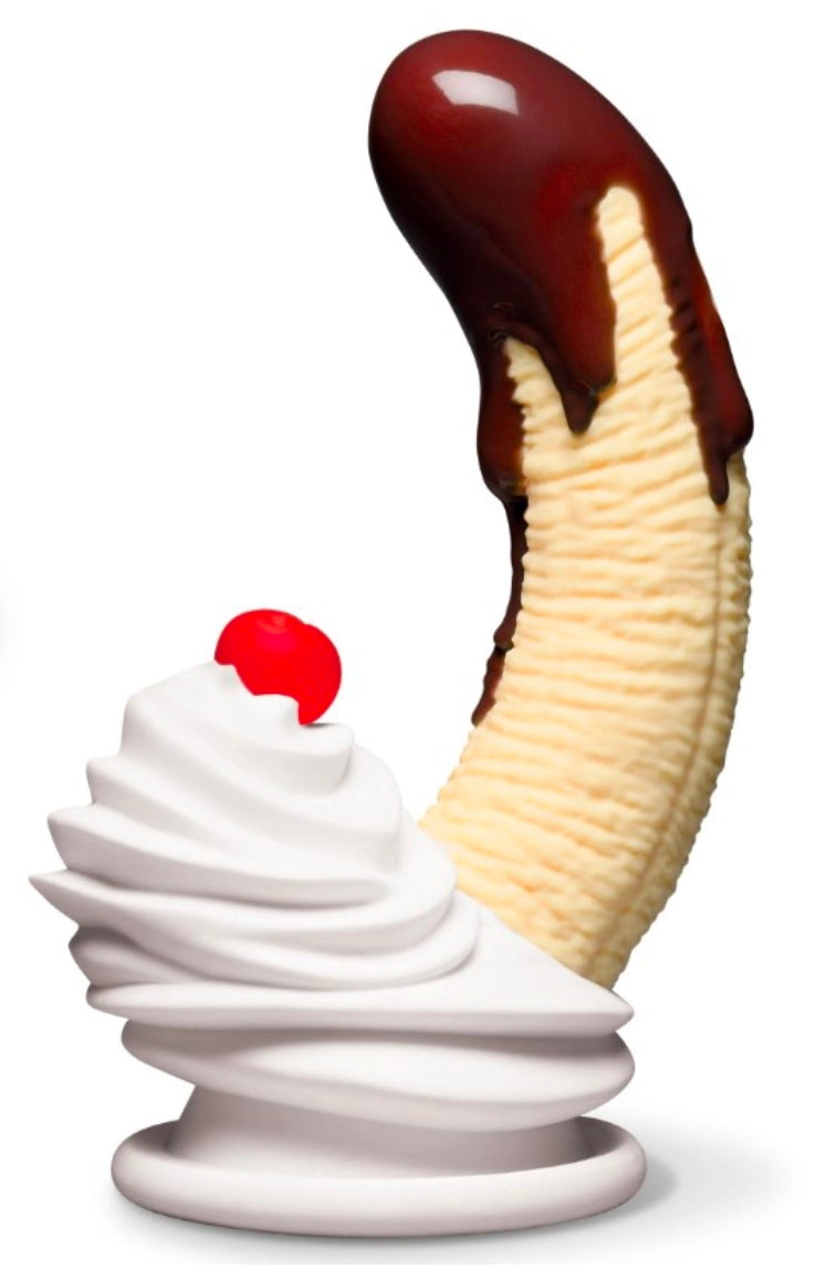 Chocolate Dipped Banana Split Premium Silicone Dildo
