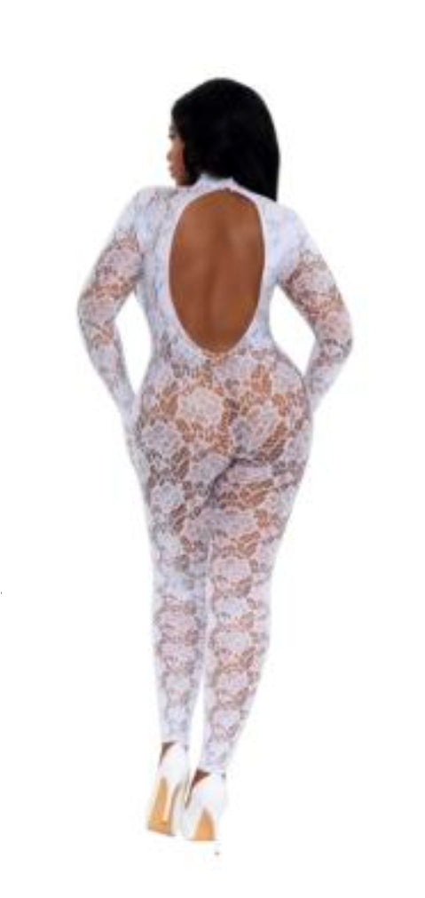 Gloved Bodystocking Dmnd - Queen Size-3 Colors Available