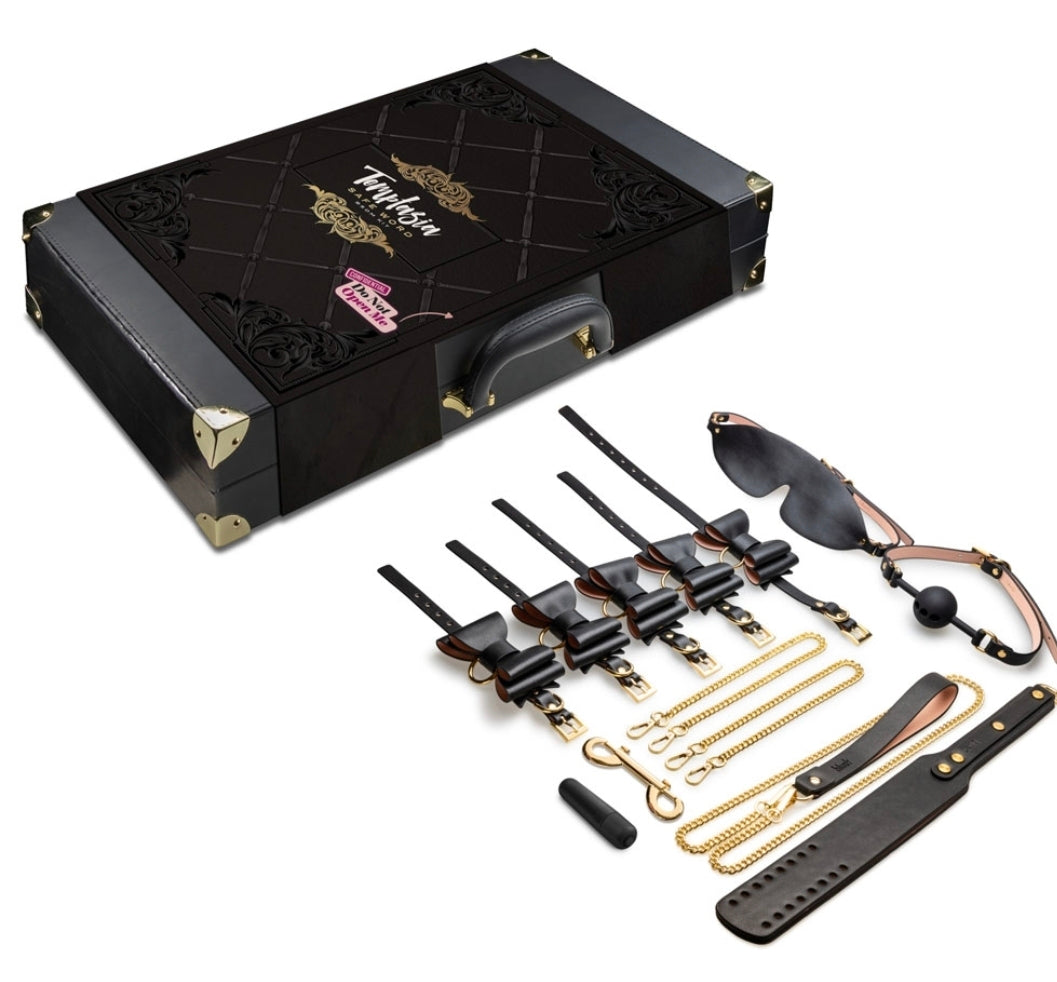 Temptasia - Safe Word - Bondage Kit With Suitcase - Black