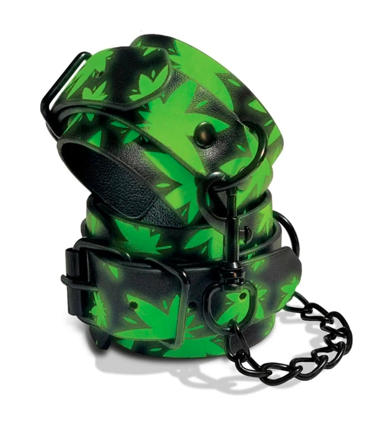 Stoner Vibes Chronic Collection Glow in the Dark Wrist Cuffs