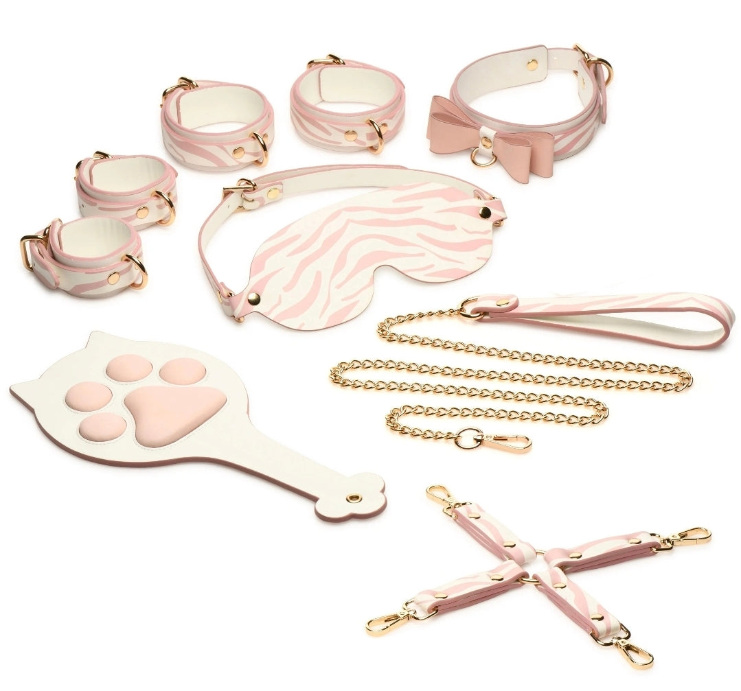 Pink Kitty Bondage Set - White/pink