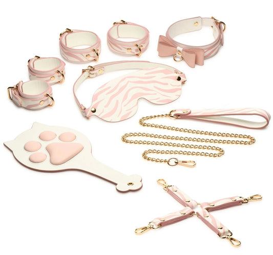 Pink Kitty Bondage Set - White/pink