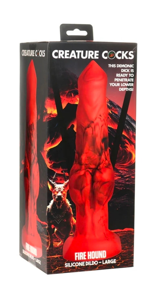 Creature Cocks Fire Hound Silicone Dildo L