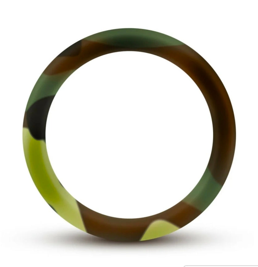 Performance Silicone Camo Cock Ring Green Camouflage