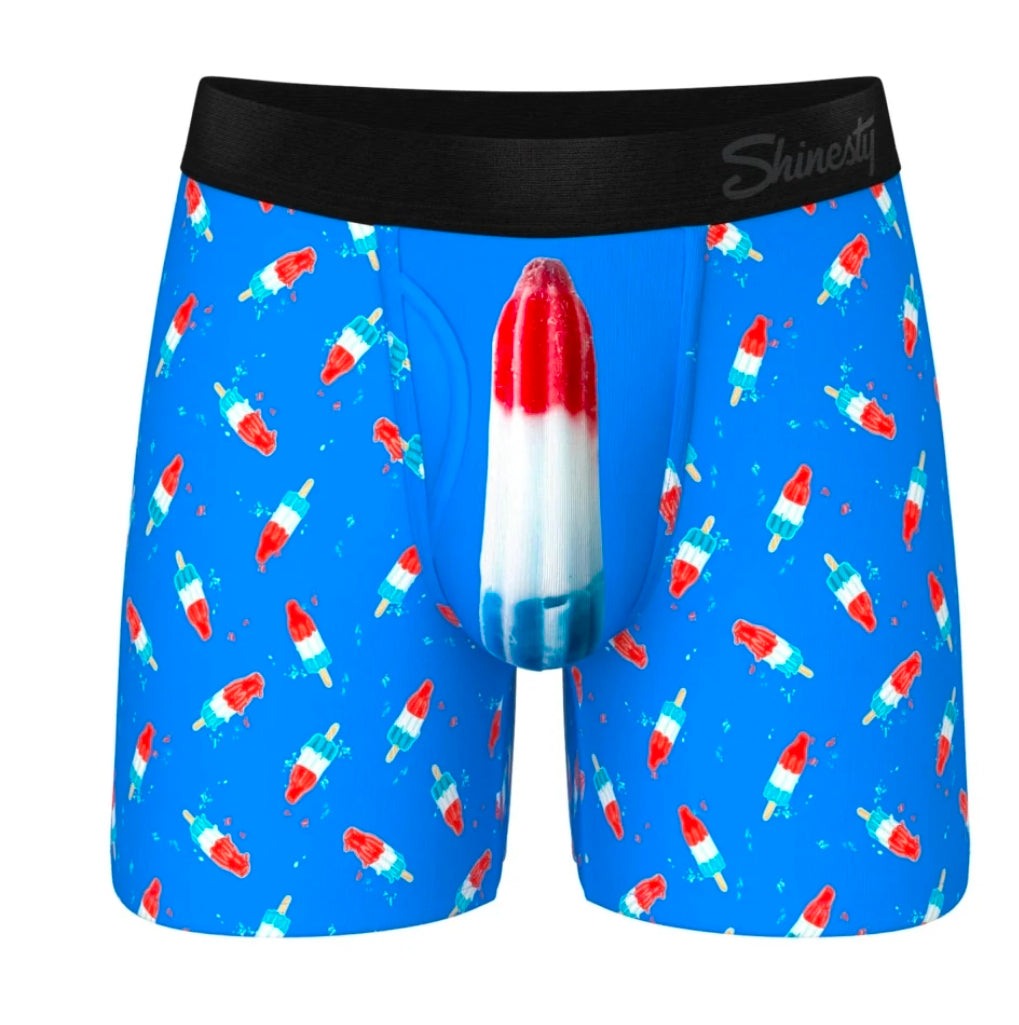 Shinesty The Popsicle Stick Apex USA Ball Hammock Pouch Underwear with Fly XS, S, M, L, XL, 2XL