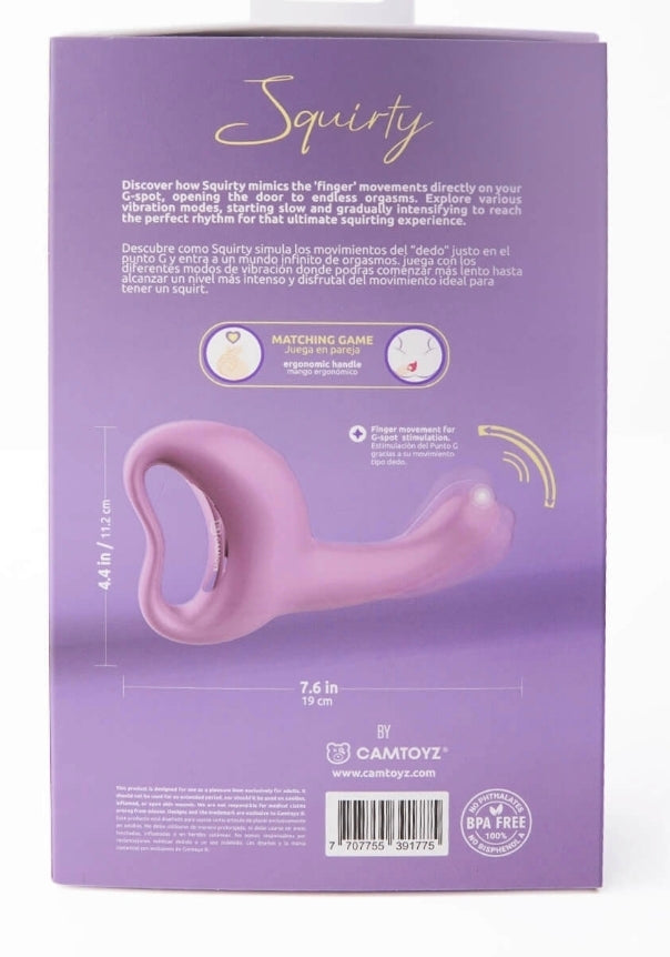Squirty Vibrator and Stimulator - Purple