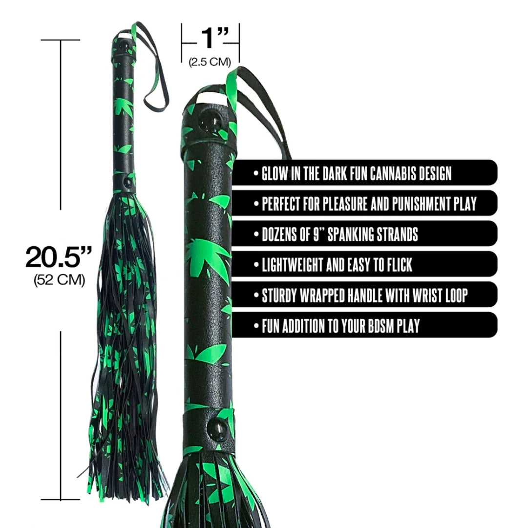 Stoner Vibes Chronic Collection Glow in the Dark Flogger