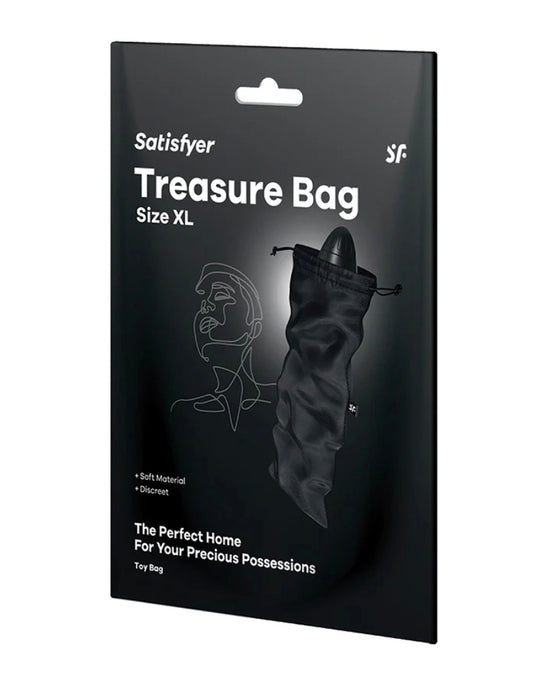 Black Satin Toy Bag