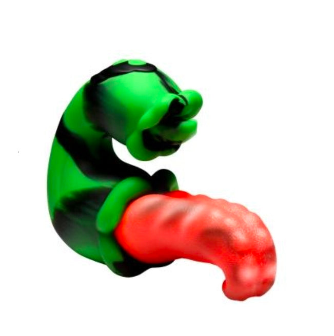 Tongue Lasher Silicone Vibrator - Green