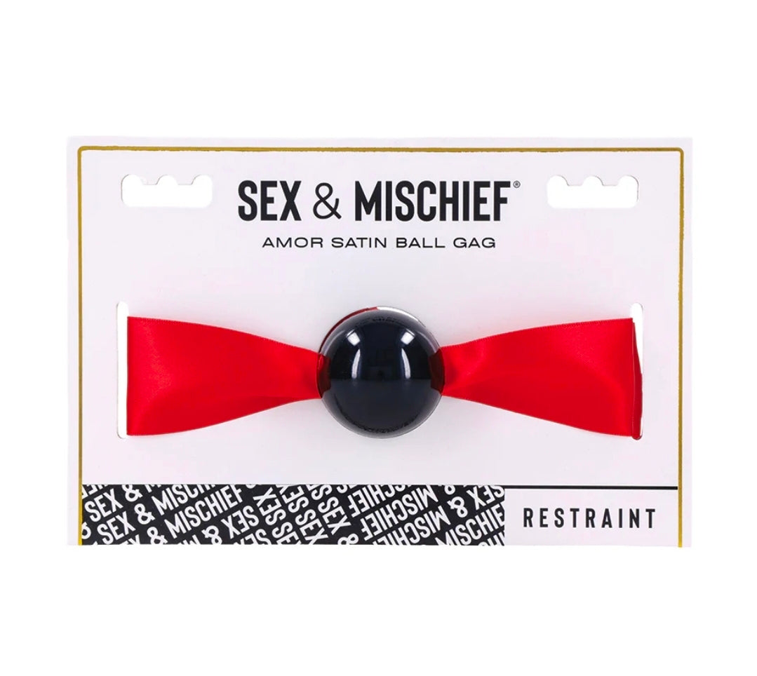 S&M Amor Satin Ball Gag