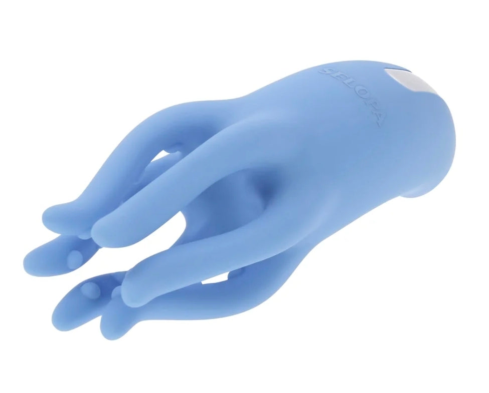 Selopa Tentacle Tickler Rechargeable Silicone Flexible Bead Vibrator Blue
