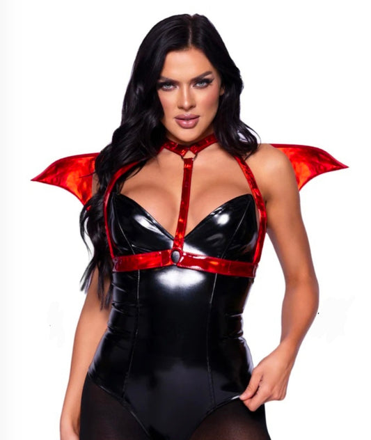 Devil Wing Body Harness - Os - Red