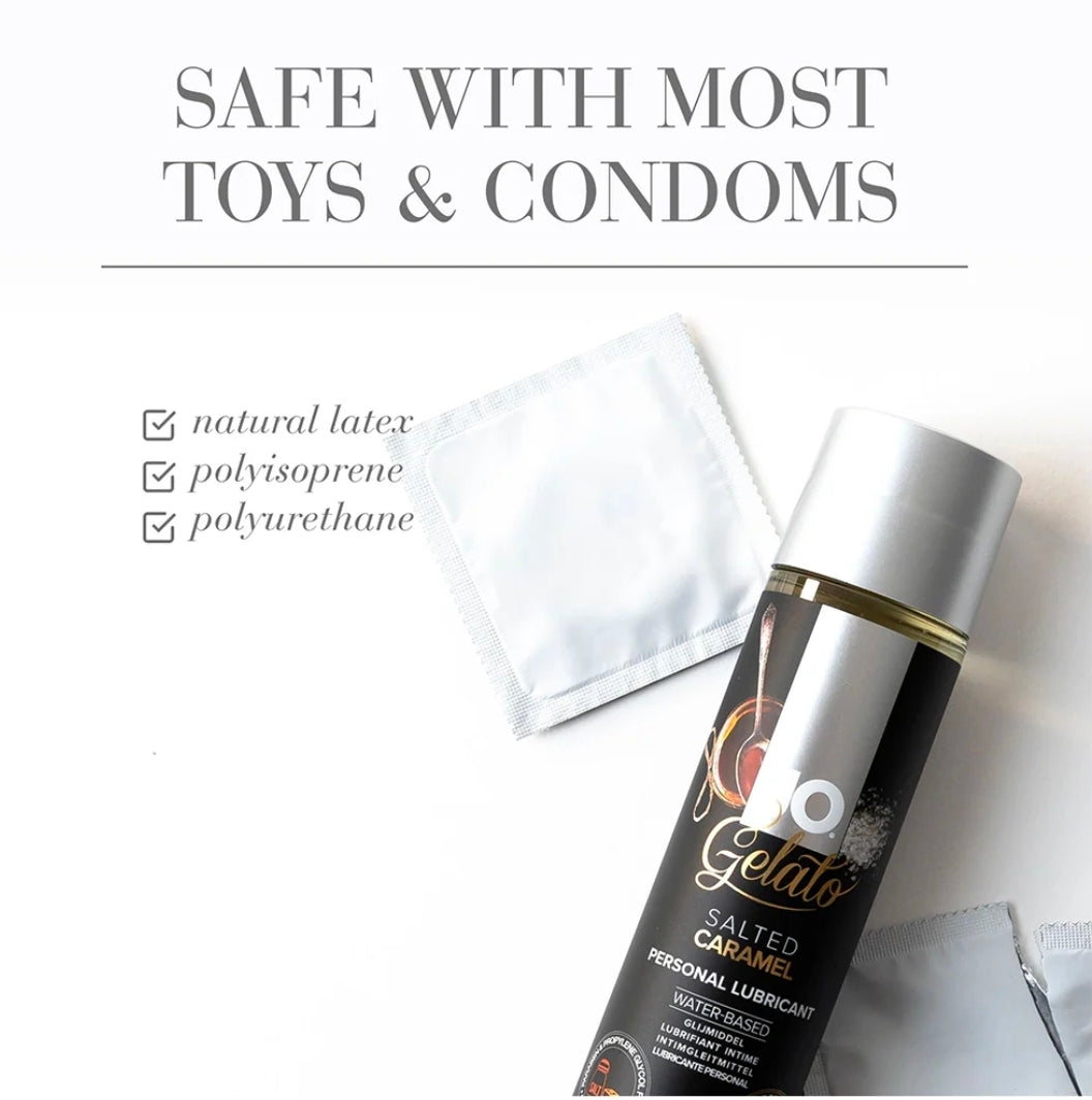 JO Gelato Salted Caramel Flavored Water-Based Lubricant 4 oz.
