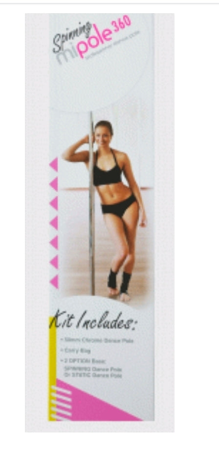 Mipole 360 Spinning Professional Dance Pole (Holds up to 250lbs)