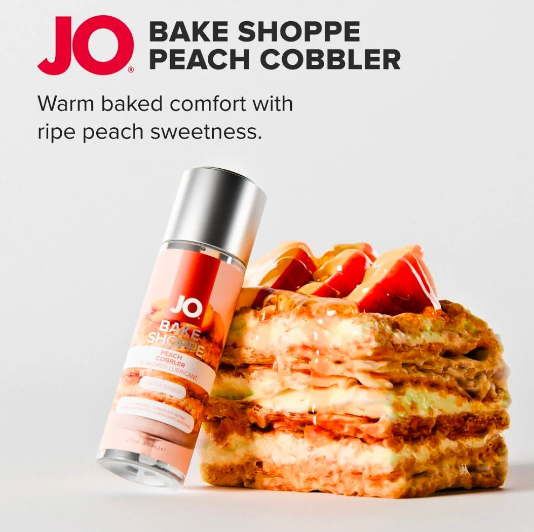 JO Bake Shoppe Peach Cobbler Flavored Water-Based Lubricant 2 oz.