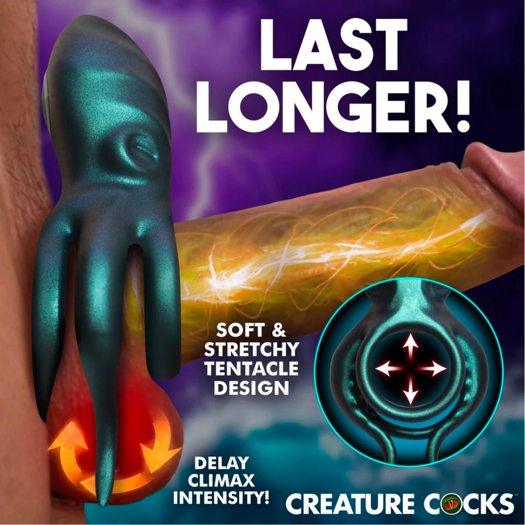 Creature Cocks Octo-Grip Vibrating Silicone Cock Ring