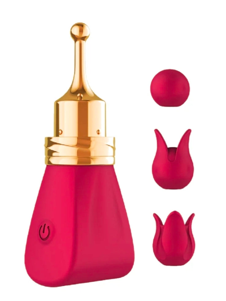 Gold Glam Tri-Tip Vibe Red