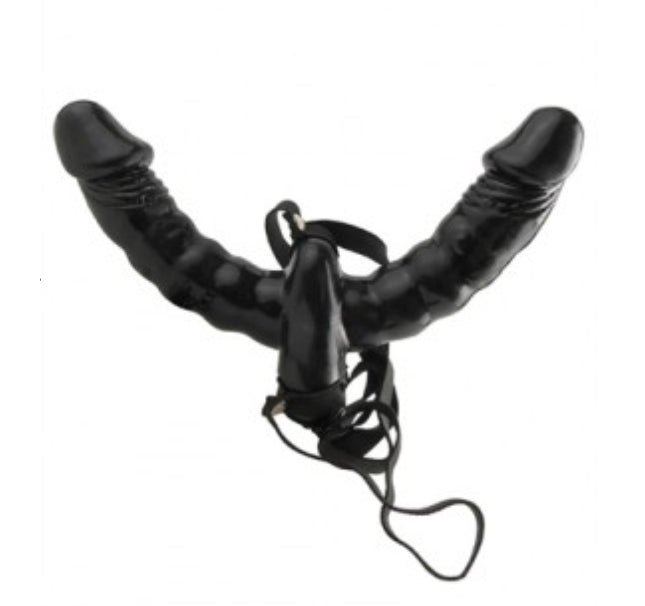 Fetish Fantasy Series Vibrating Double Delight Strap-On